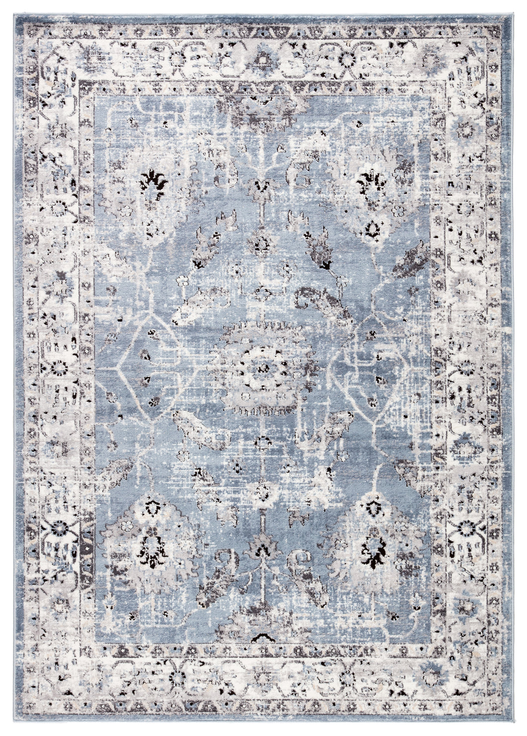 Jaipur Living Nashira Oriental Blue/ White Area Rug (5'3