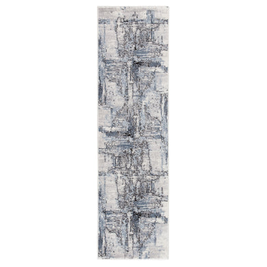 Jaipur Living Avi Abstract White/ Gray Runner Rug (2'3