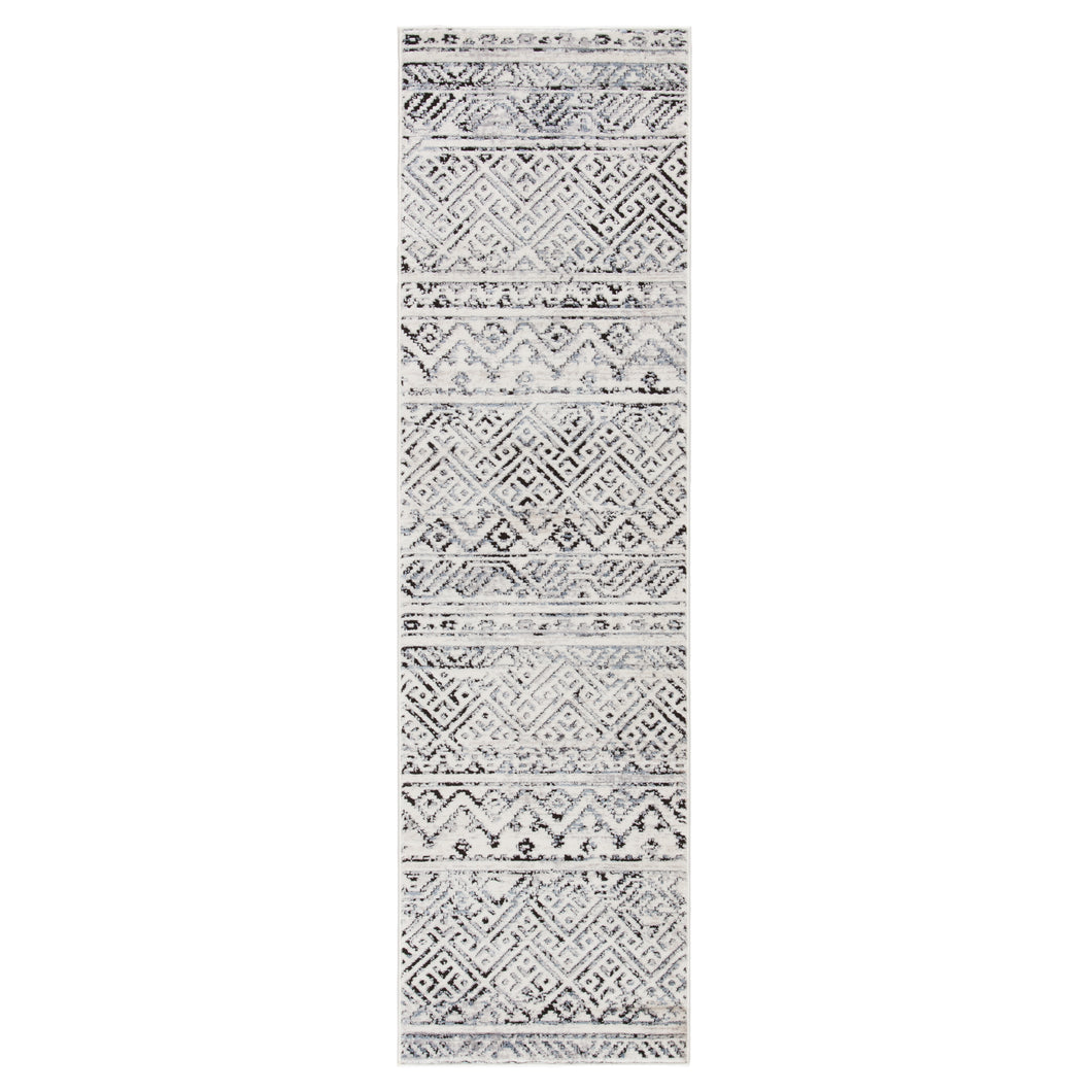 Jaipur Living Tamsin Tribal White/ Black Runner Rug (2'3