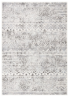 Jaipur Living Tamsin Tribal White/ Black Area Rug (4X5'7