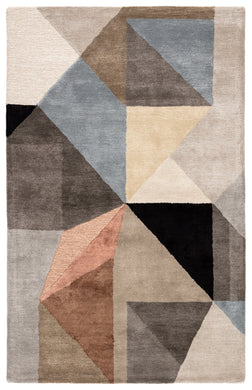 Jaipur Living Scalene Handmade Geometric Gray/ Blue Area Rug (5'X8')