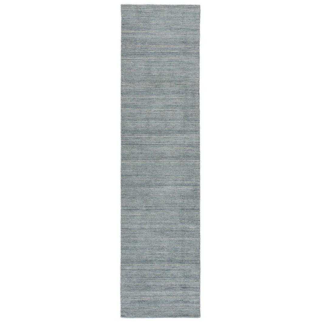 Jaipur Living Minuit Handmade Geometric Ivory/ Dark Blue Runner Rug (3'X12')