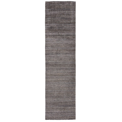 Jaipur Living Minuit Handmade Geometric Gray/ Blue Runner Rug (3'X12')