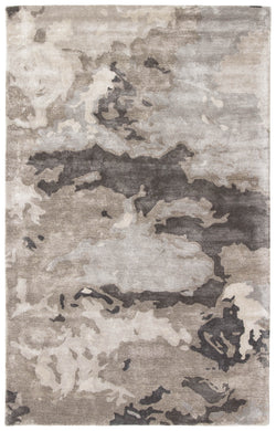 Jaipur Living Glacier Handmade Abstract Gray/ Silver Area Rug (9'X12')