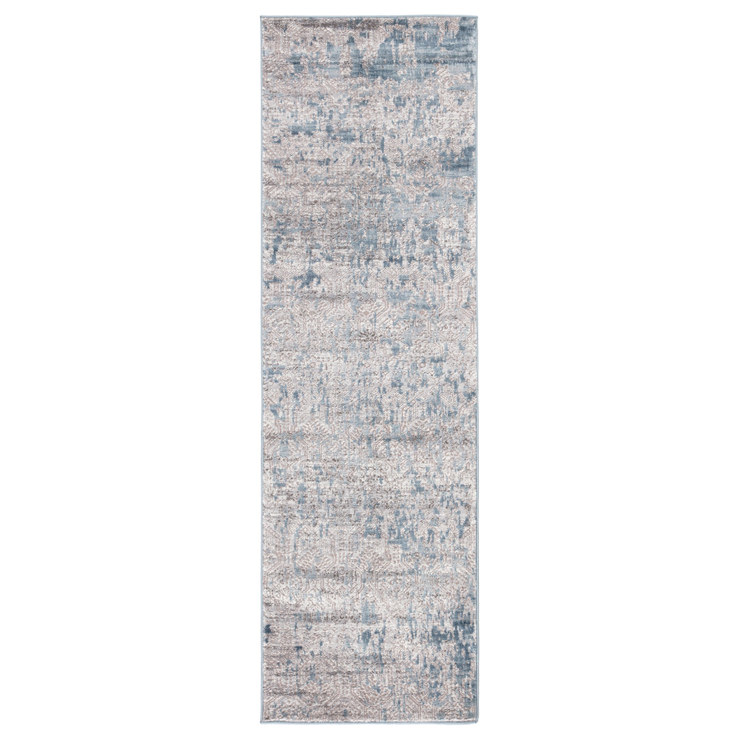 Jaipur Living Skiway Medallion Silver/ Blue Runner Rug (2'7