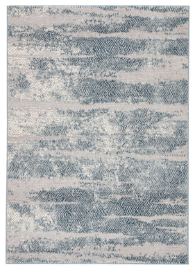 Jaipur Living Jewlia Abstract Silver/ Blue Area Rug (7'10