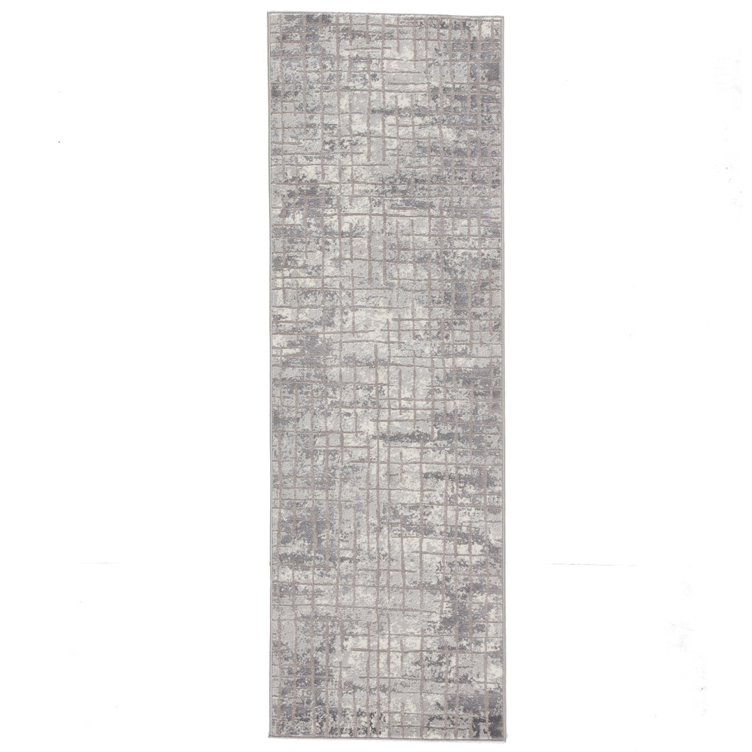 Jaipur Living Bardot Trellis Gray/ White Runner Rug (2'7