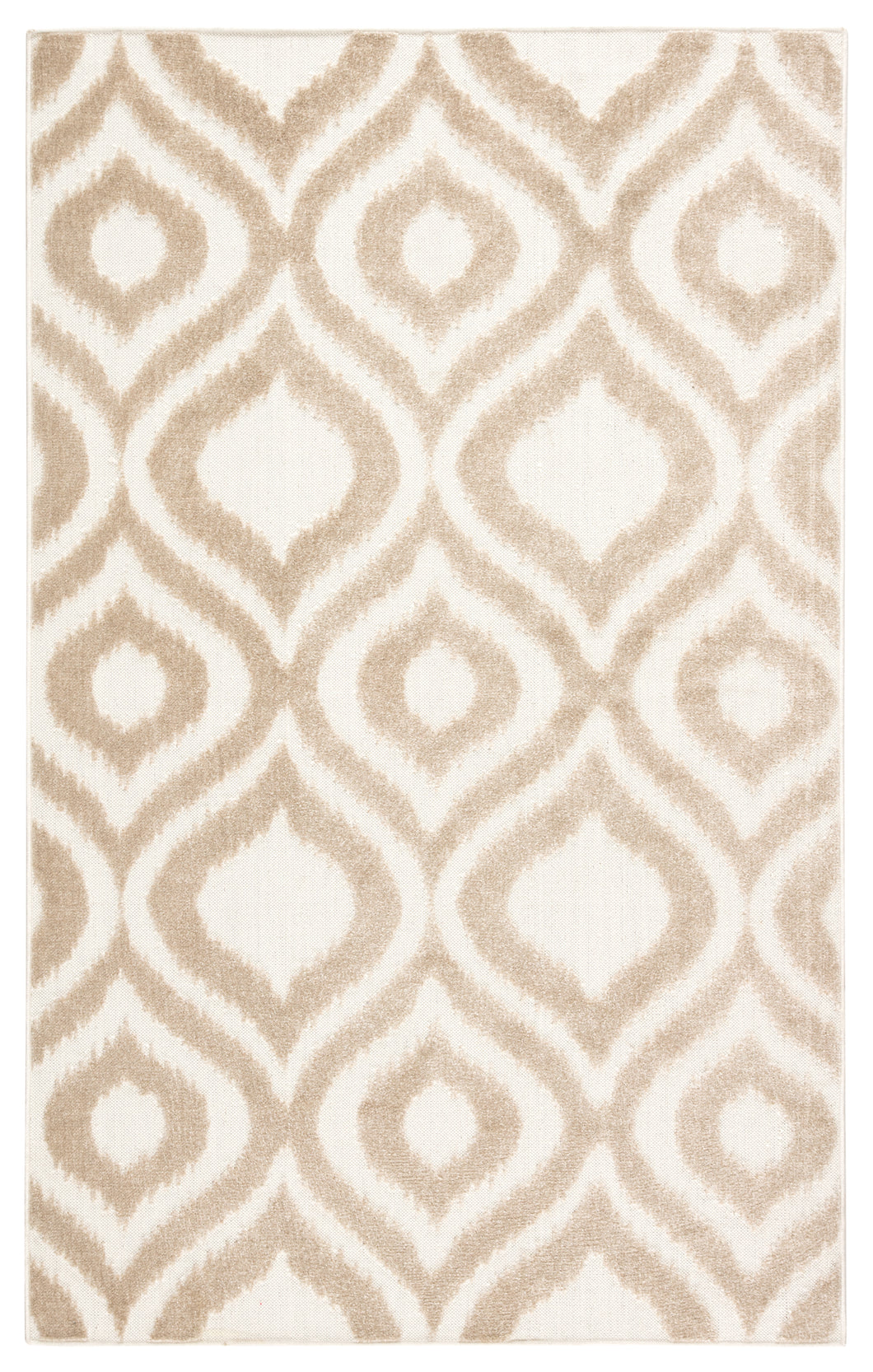 Nikki Chu by Jaipur Living Ezzine Indoor/ Outdoor Trellis Beige/ White Area Rug (5'X7'6