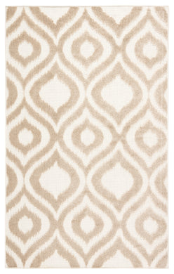 Nikki Chu by Jaipur Living Ezzine Indoor/ Outdoor Trellis Beige/ White Area Rug (7'6
