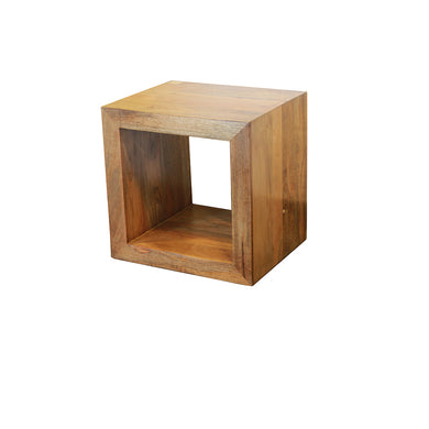 The Urban Port Brand Uniquely Styled Wooden Side Cube Table
