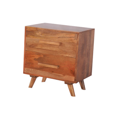 The Urban Port Brand Classy Wooden Side Stool With Two Drawers