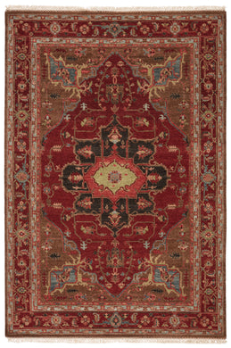 Artemis by Jaipur Living York Hand-Knotted Medallion Red/ Brown Area Rug (8'X10')