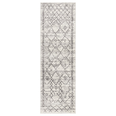 Jaipur Living Copeland Trellis White/ Light Gray Runner Rug (2'7