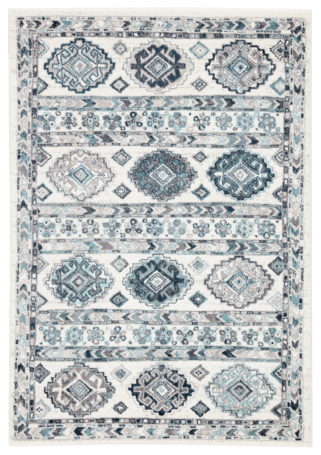 Jaipur Living Bradford Geometric White/ Gray Area Rug (4'3