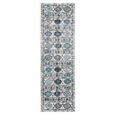 Jaipur Living Bradford Geometric White/ Gray Runner Rug (2'7