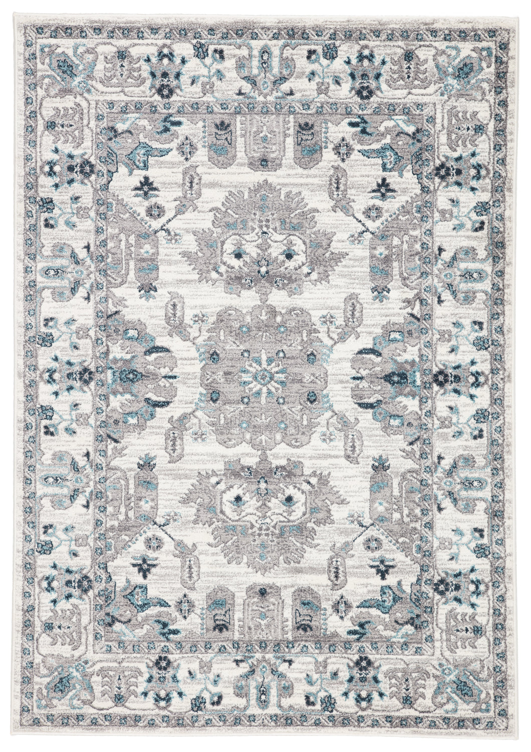 Jaipur Living Lyme Medallion White/ Light Gray Area Rug (8'10