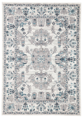 Jaipur Living Lyme Medallion White/ Light Gray Area Rug (7'10