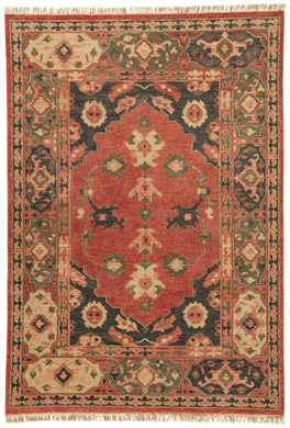 Artemis by Jaipur Living Azra Hand-Knotted Floral Red/ Black Area Rug (8'X10')