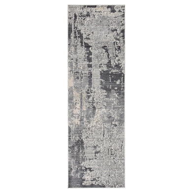Jaipur Living Gershwin Abstract Gray/ Ivory Runner Rug (2'6