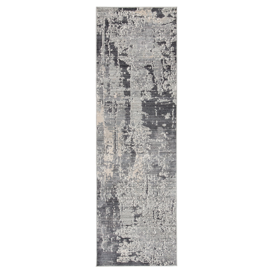 Jaipur Living Gershwin Abstract Gray/ Ivory Runner Rug (2'6