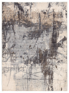 Jaipur Living Patton Abstract Gray/ Ivory Area Rug (2'X3')