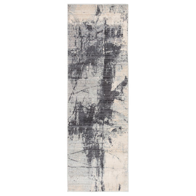 Jaipur Living Patton Abstract Ivory/ Gray Runner Rug (2'6
