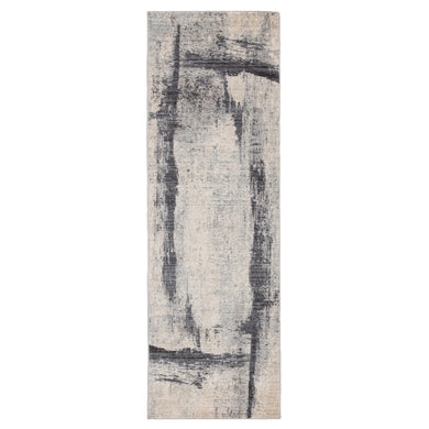 Jaipur Living Hanson Abstract Ivory/ Gray Runner Rug (2'6
