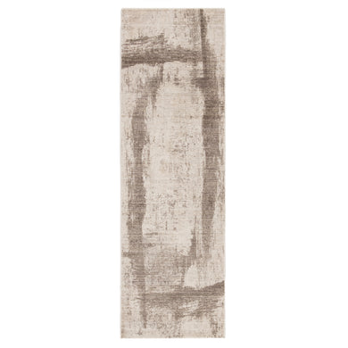 Jaipur Living Hanson Abstract Ivory/ Tan Runner Rug (2'6