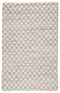 Jaipur Living Glencoe Natural Trellis Ivory/ Navy Area Rug (8'6