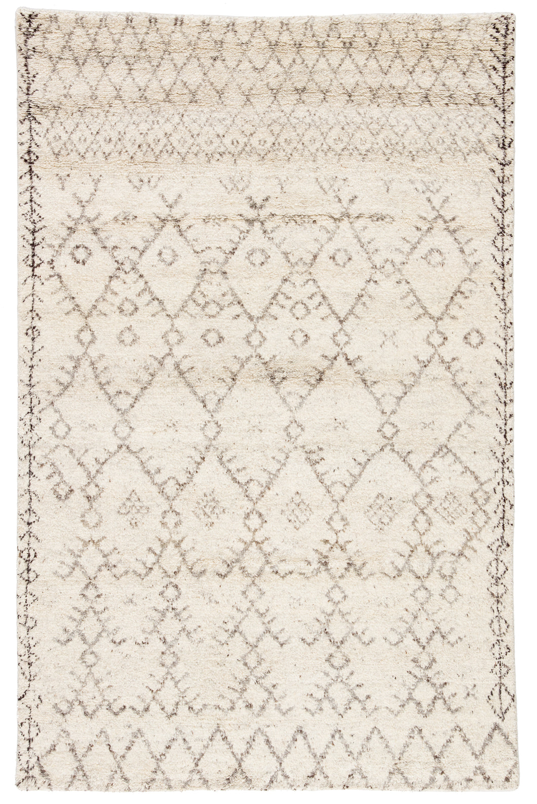 Jaipur Living Zola Hand-Knotted Geometric Ivory/ Brown Area Rug (12'X15')