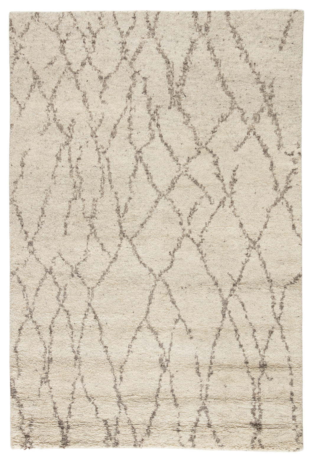Jaipur Living Invoke Handmade Trellis Cream/ Brown Area Rug (2'X3')