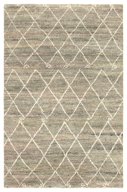 Jaipur Living Batten Hand-Knotted Trellis Green/ Ivory Area Rug (9'X12')