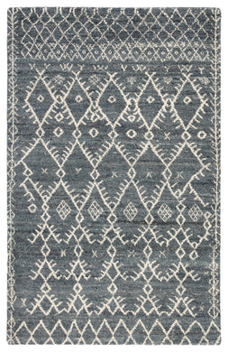 Jaipur Living Zola Hand-Knotted Trellis Blue/ Ivory Area Rug (8'X10')