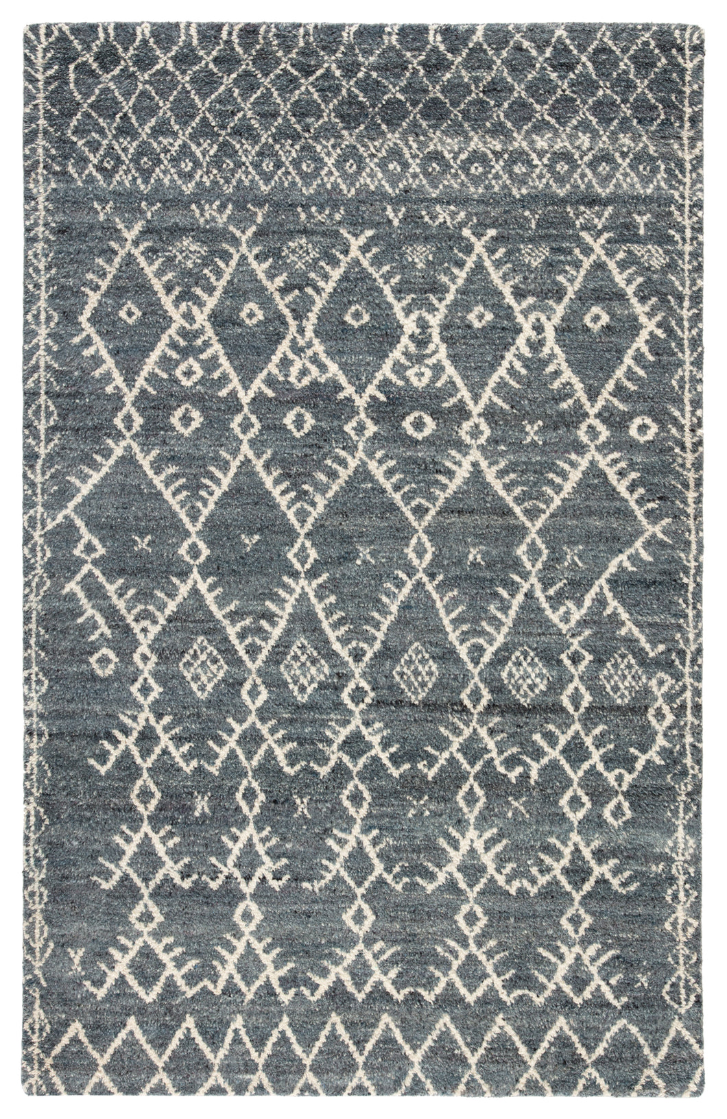 Jaipur Living Zola Hand-Knotted Trellis Blue/ Ivory Area Rug (9'X12')