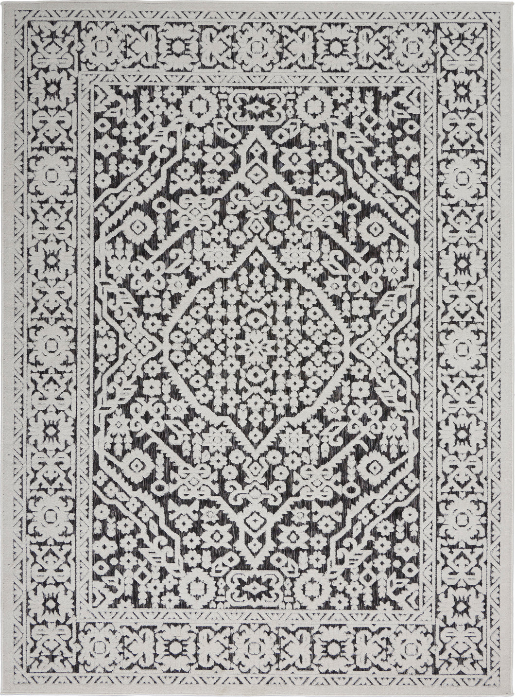 Nourison Key Largo 4'x6' Dark Grey   Area Rug