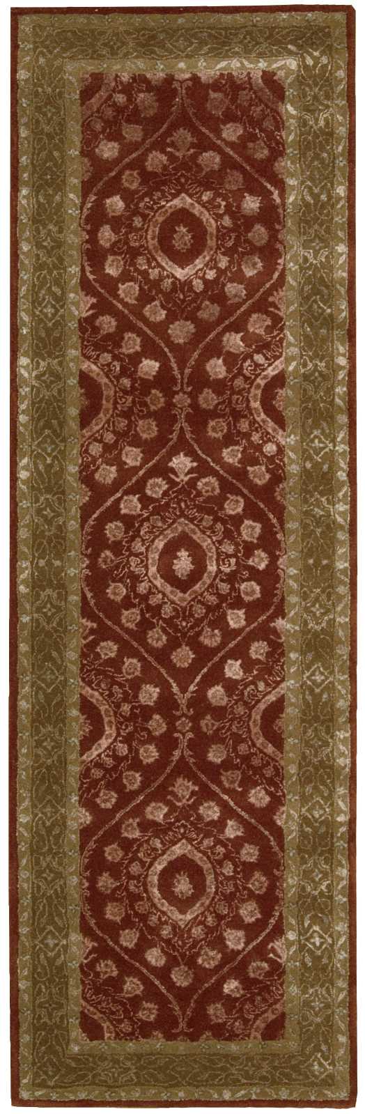 Nourison Symphony SYM06 Red 8' Runner  Hallway Rug