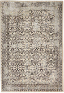 kathy ireland Home Silver Screen KI342 Ivory White 7'x10' Large  Rug
