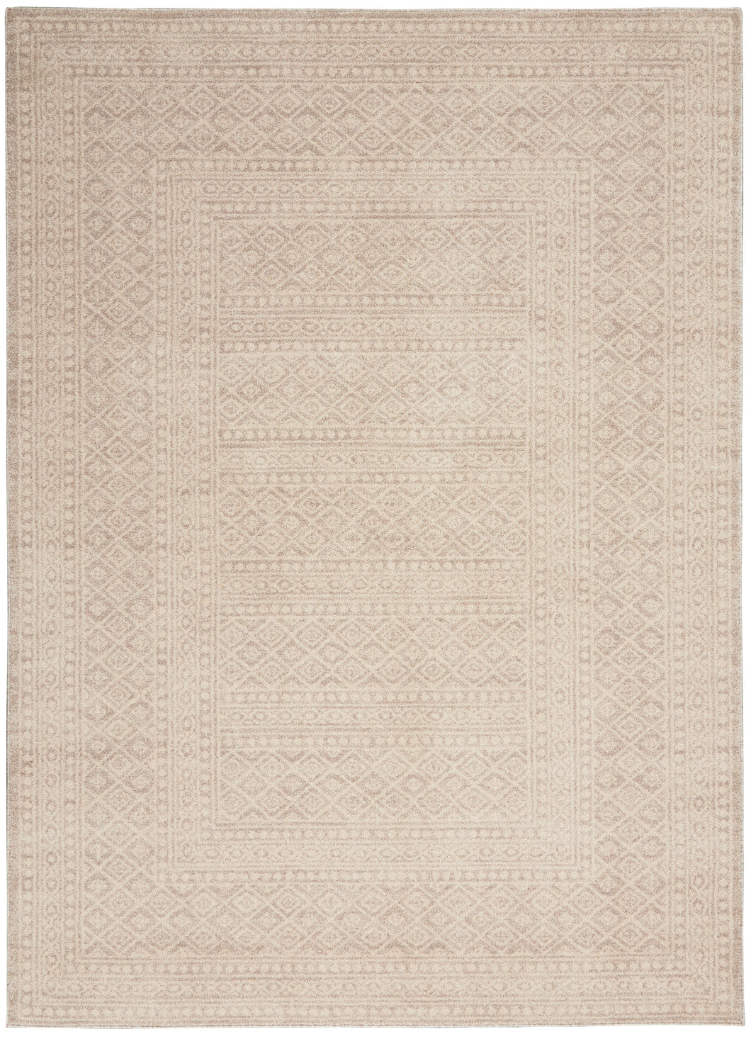 Nourison Palermo  3' x 5' Beige  Distressed Bohemian   Area Rug