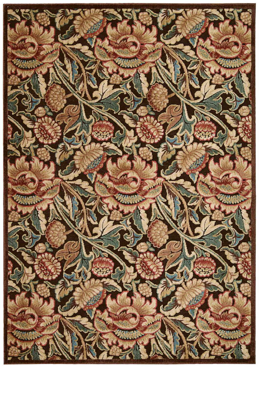 Nourison Graphic Illusions GIL10 Brown 5'x8'  Area Rug