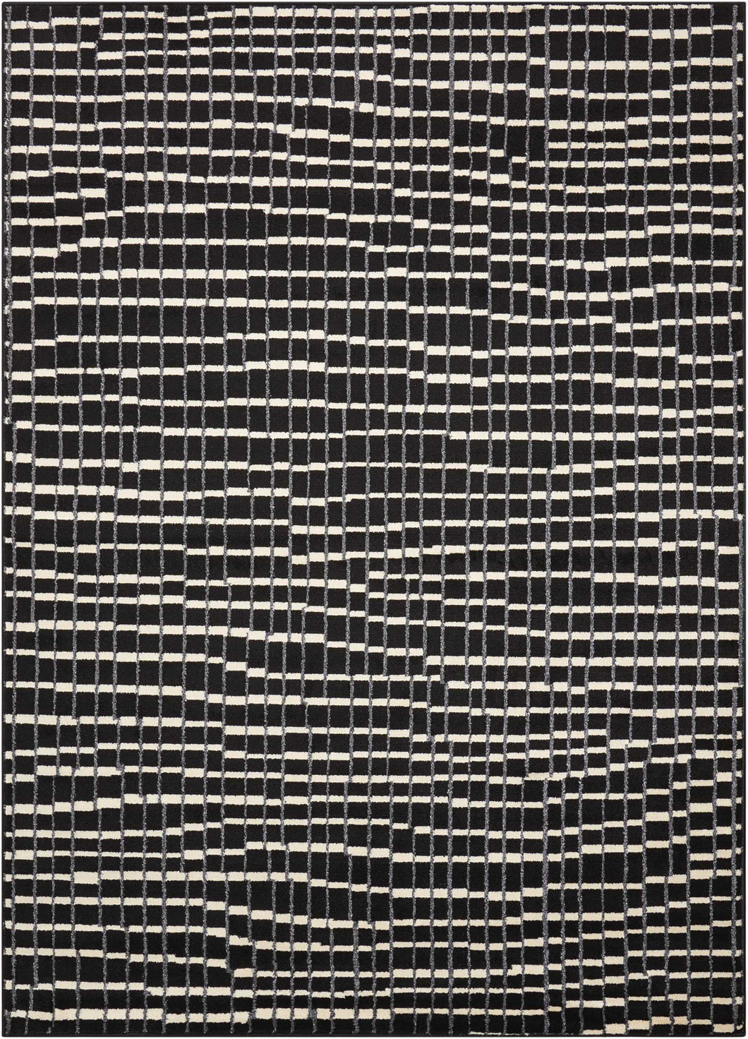 Nourison Studio STU06 Black 4'x6'  Area Rug
