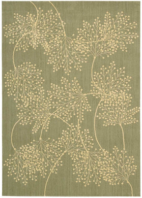 Nourison Capri CAP1 Green 4'x6'  Area Rug