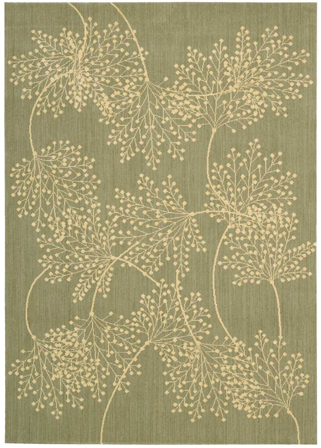 Nourison Capri CAP1 Green 4'x6'  Area Rug