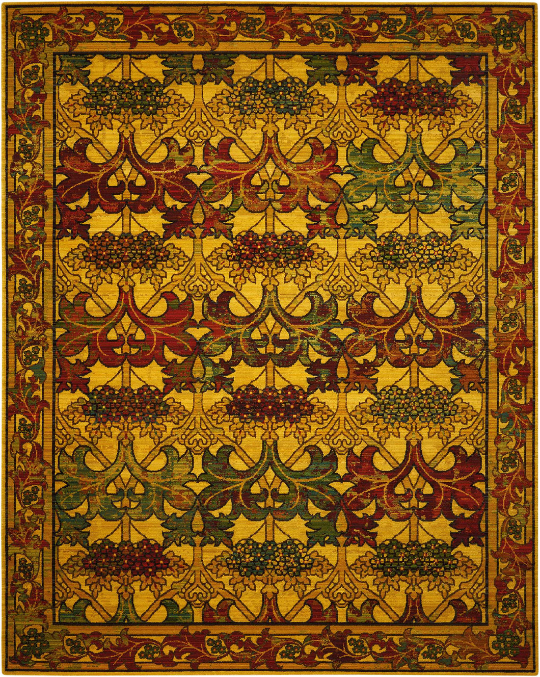 Nourison Timeless TML01 Yellow 10'x14'   Rug