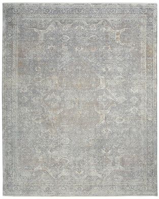 Nourison Starry Nights 8' x 10' Grey and Ivory Vintage   Area Rug