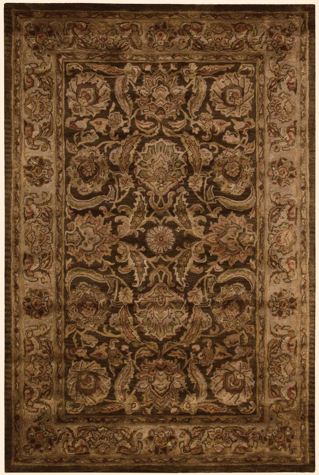 Nourison Jaipur JA30 Brown Multicolor 4'x6'  Area Rug