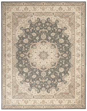 Nourison Living Treasures 8' x 11'  Grey and Ivory    Area Rug