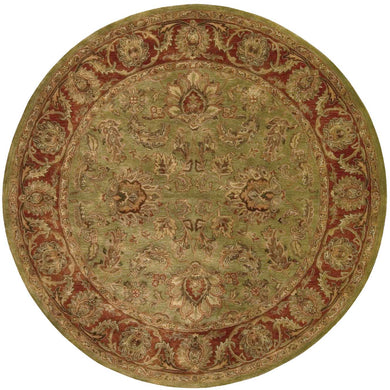 Nourison Jaipur JA50 Green Multicolor 8' Round   Rug