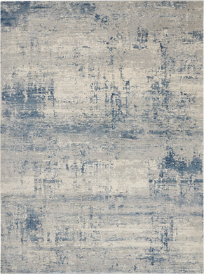 Nourison Rustic Textures RUS10 Blue and Grey 9'x13' Oversized  Rug