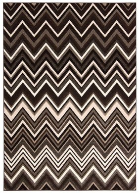 Michael Amini Glistening Nights MA503 Grey 4'x6'  Area Rug