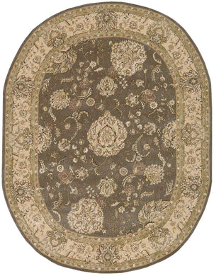 Nourison 2000 2259 Grey 10' Oval  Area Rug